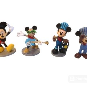Disney Lot Of 4 Mickey Mouse Figurines